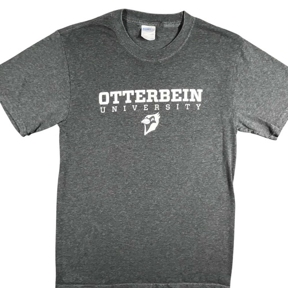 Stand‎ Up Stand Out Slogan Tee S Charcoal Gray Back Hit Otterbein Collegecore